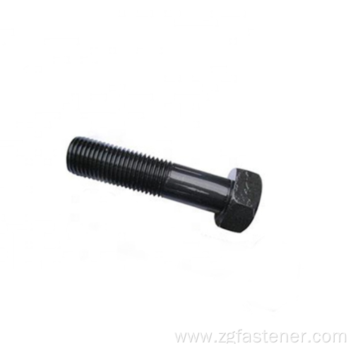 black zinc plated grade 8.8 hex bolt